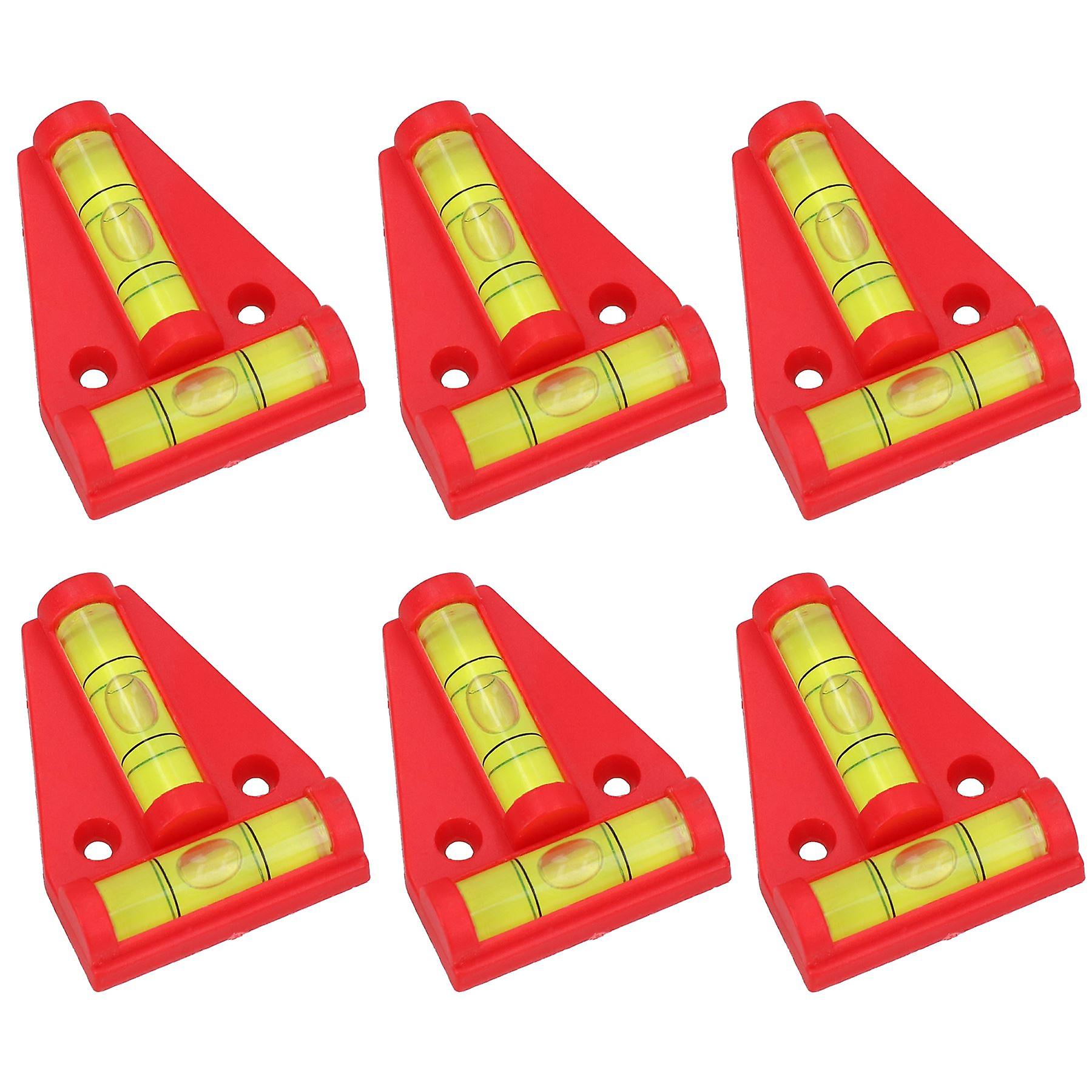 Two Ways T Shaped Mini Bubble Spirit Level Leveller Trailers Caravans Home 6pk
