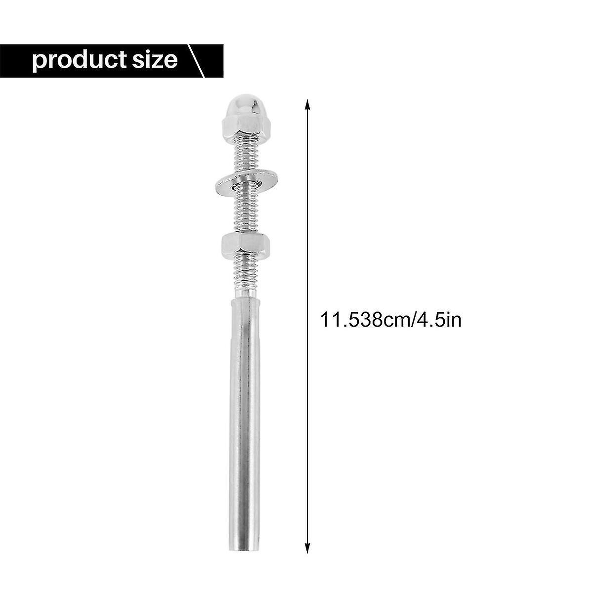 20pack Threaded Terminal Stud Stainless T316 Stud End Fitting Terminal For 3/16 Inch Cable Deck Rai