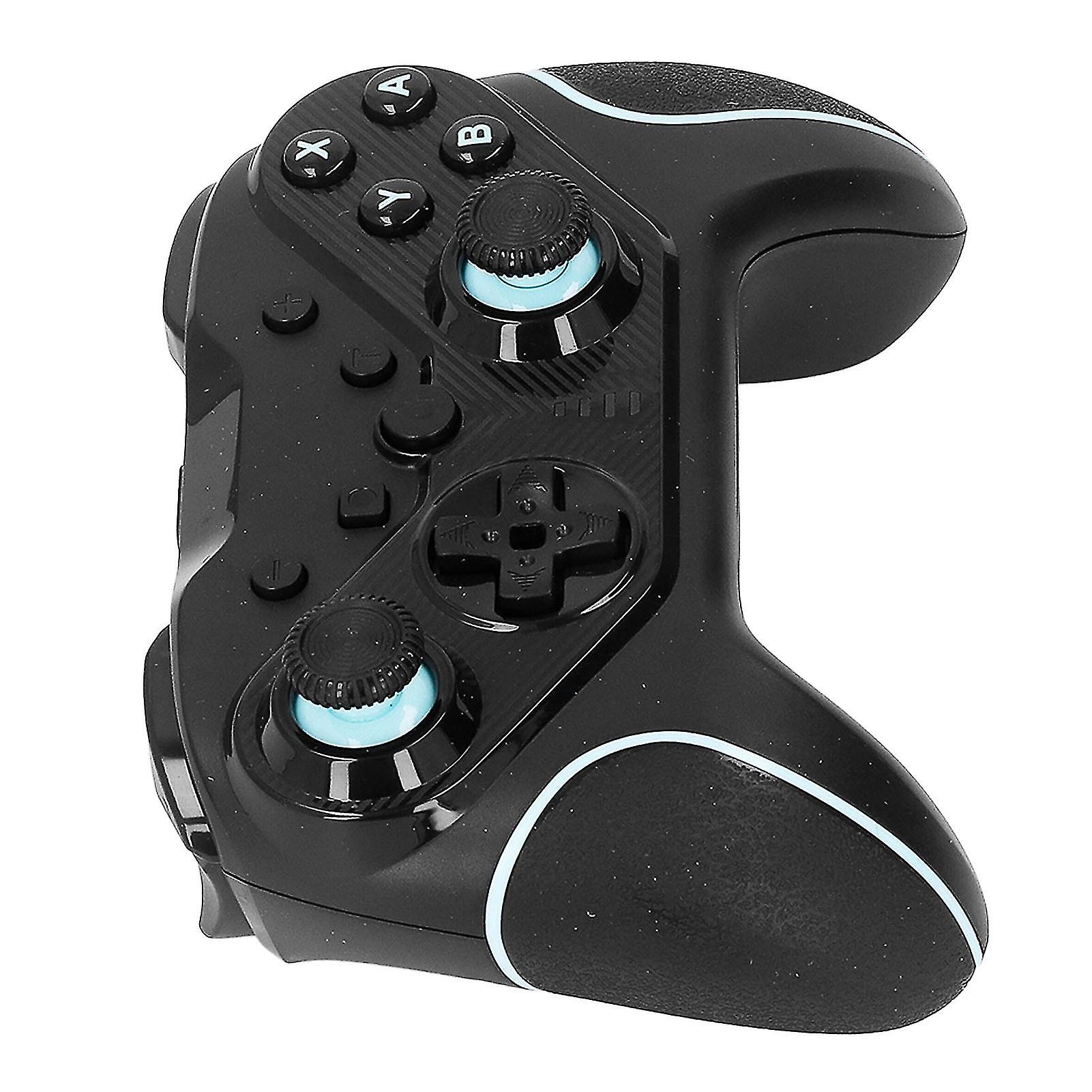Wireless Controller Six Axes Sensitive Rocker Programmable Button Gamepad for Game Console Green Black