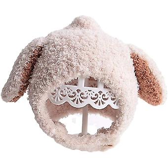 Herren und Frauen Baby Wintermützen Ohrenschützer Kopf Hut Beige