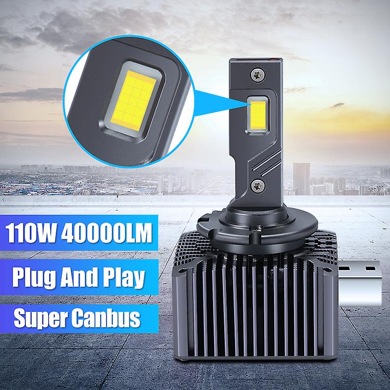 -6000k 110w Canbuscarshark D1s D2s D3s Led Headlight Canbus  D4s D5s D8s Hid 6000k 40000lm 110w Auto Bulbs 1:1 Xenon D1r D2r D3r D4r Car Lights