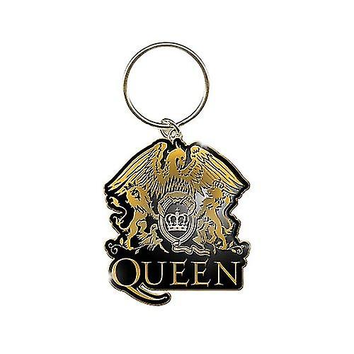 Queen Crest Enamel Keyring