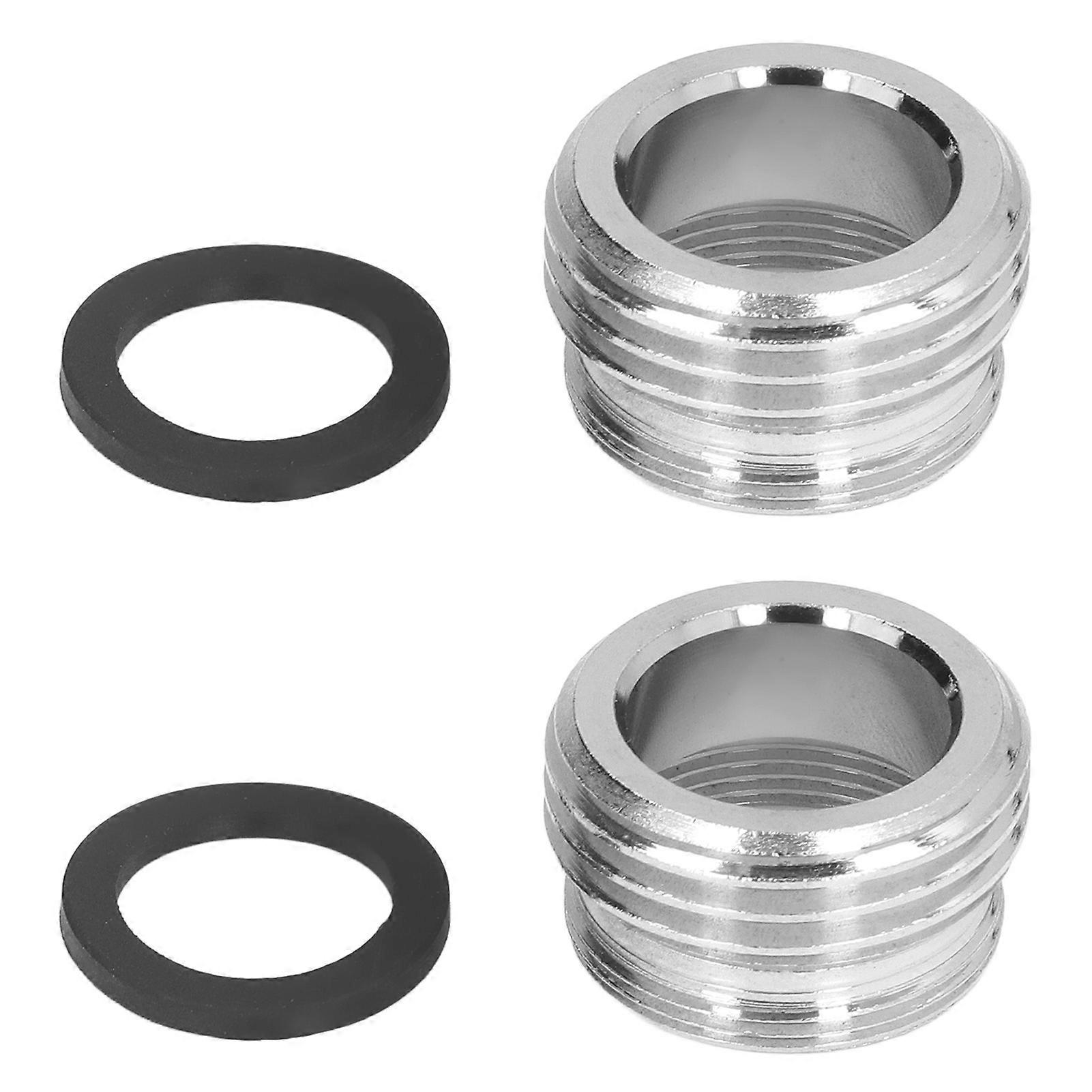 Straight Thread Faucet Adapter (15/16 in Male, 27/32 in Female) to Garden Hose (17/16 in)