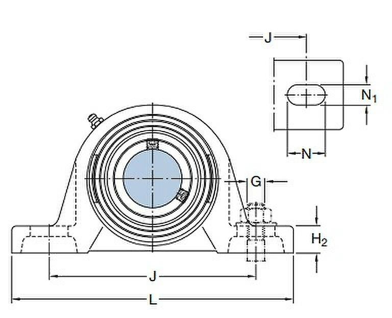 SKF YAR 205-2RF Y-Bearing Insert With Grub Screws 25mm Bore 2pc