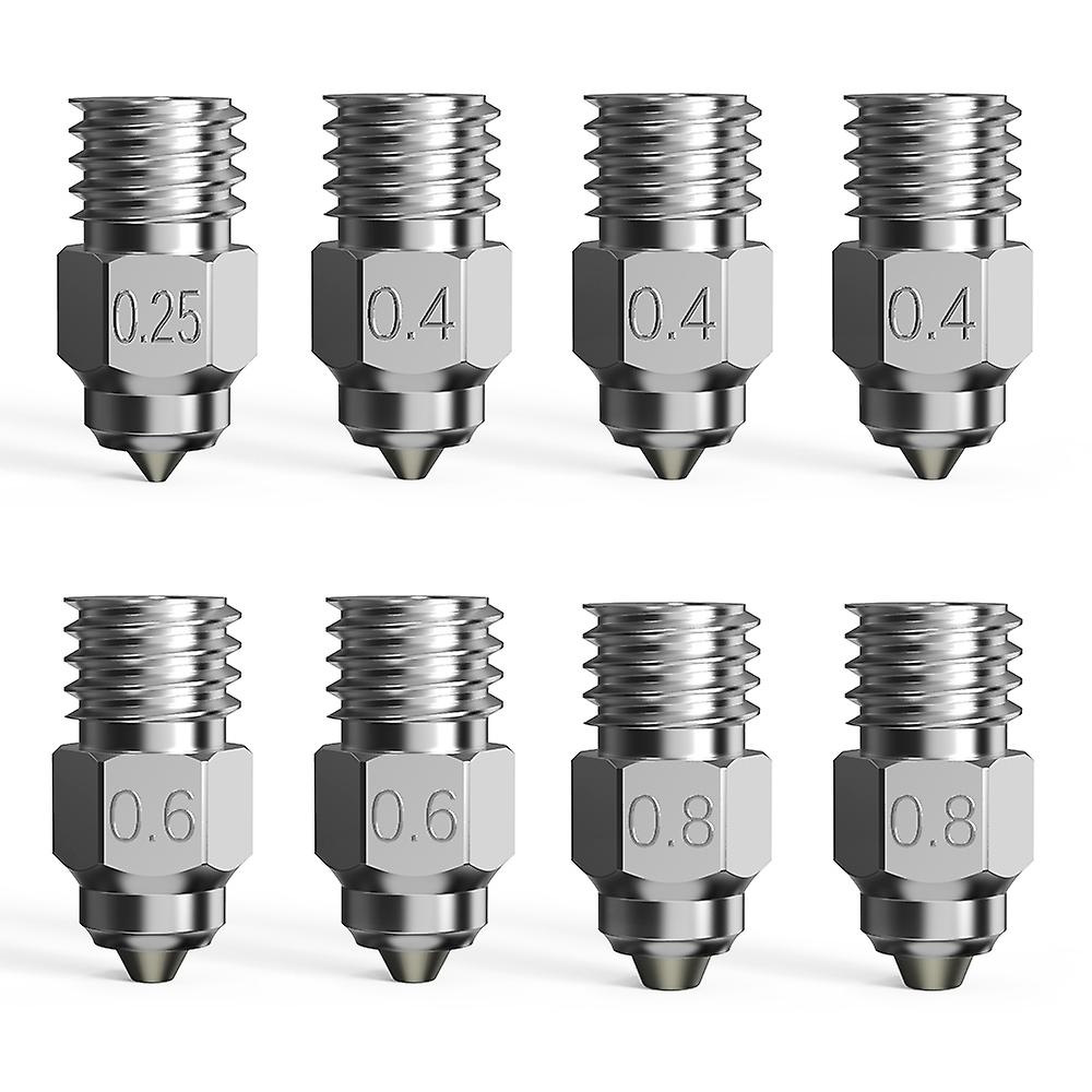 Creality Bi-metallic High-end Nozzle Kit 8PCS Bimetallic Material High Heat-resistant and Wear-resis