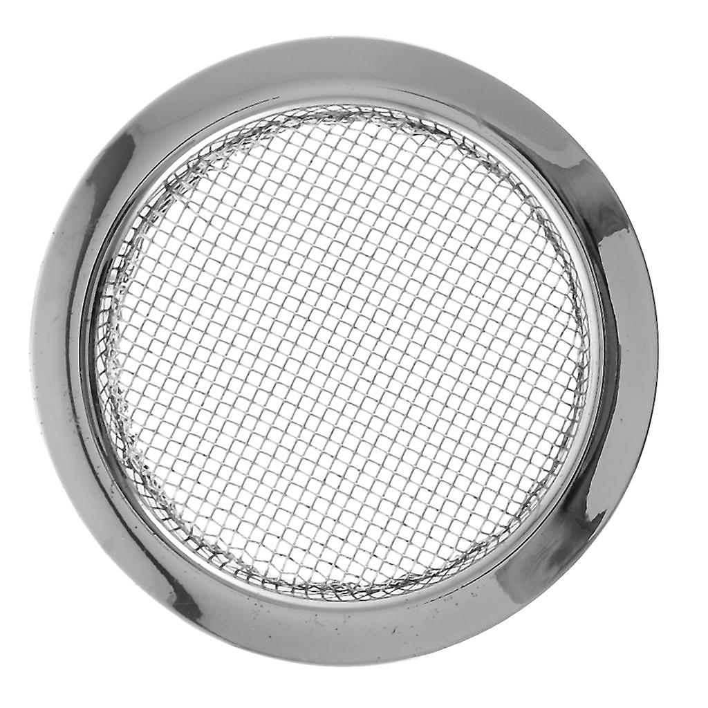 Sound Hole Inserts Resonator Screen Speaker Grill for Dobro Guitar - Chrome
