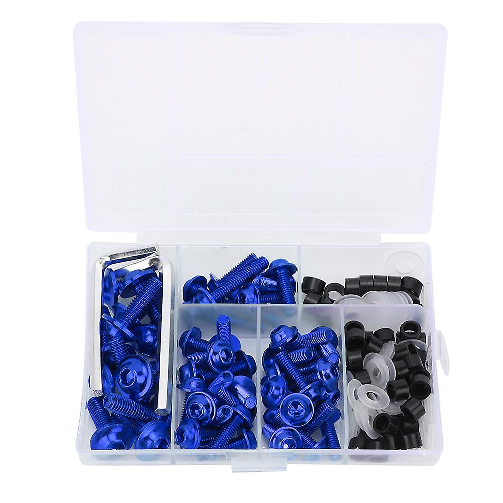 Bright Blue: 158Pcs Universal Fairing Bolts Kit