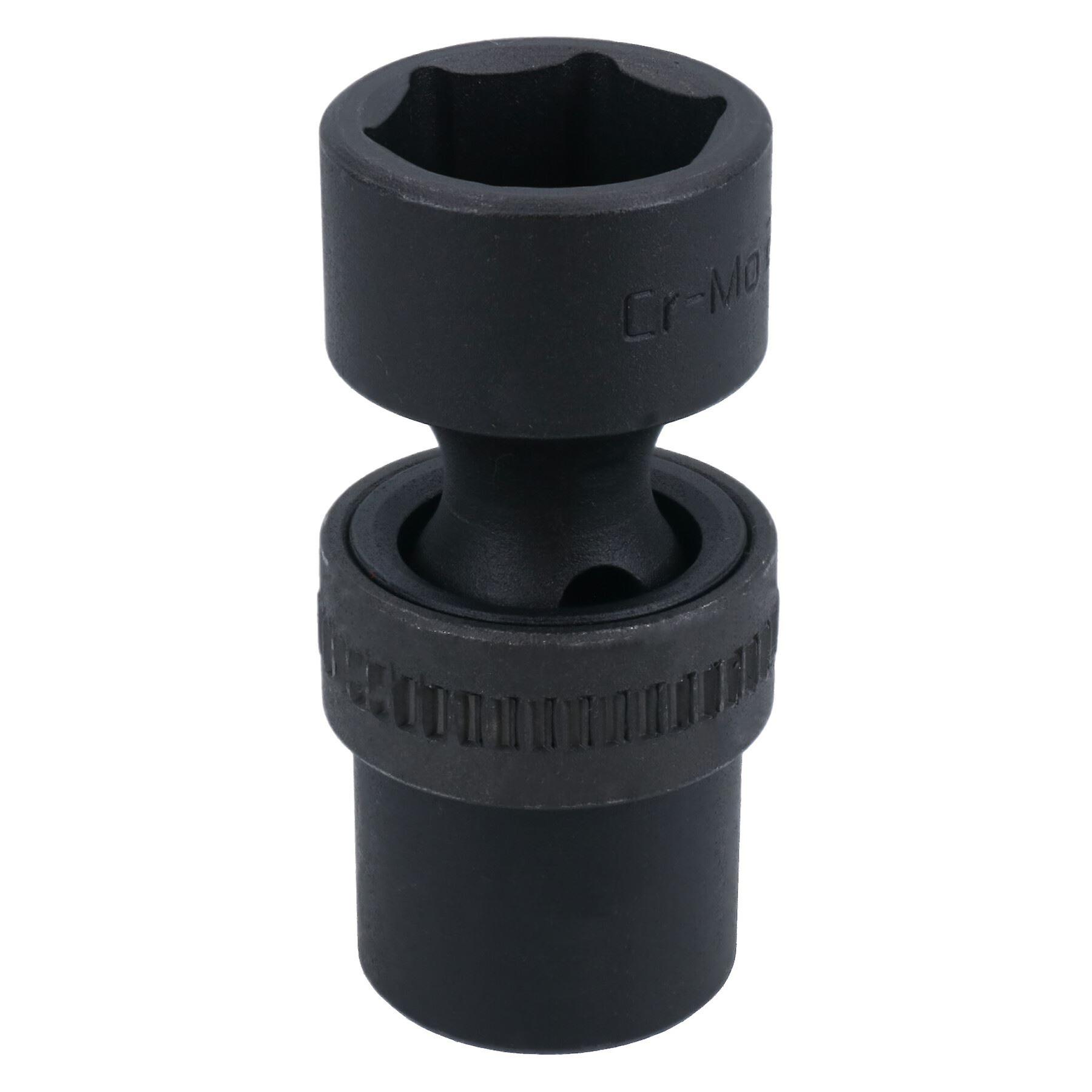 21mm 1/2in Drive Universal Swivel Wobble Metric Impact Shallow Socket 6 Point
