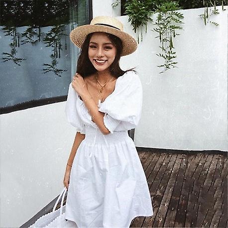 Neck Lace Up Short Dress