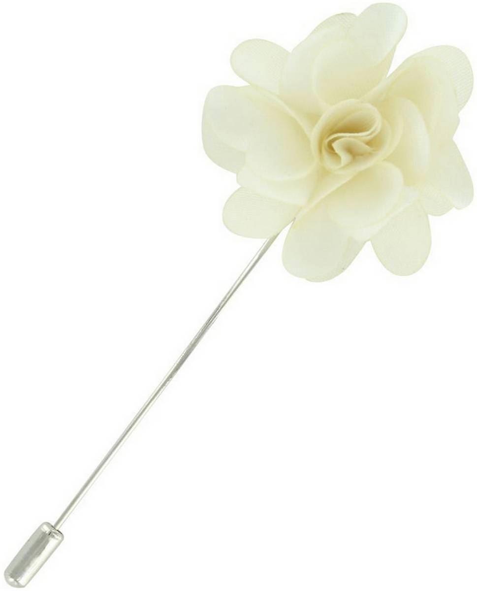 Michelsons of London Flower Lapel Pin - Cream