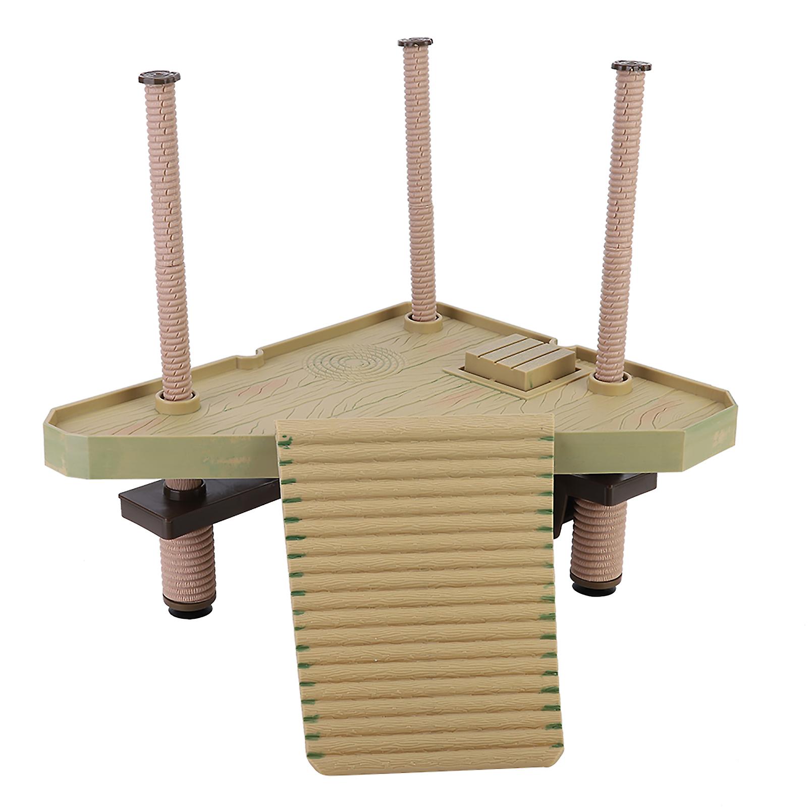 Reptile Turtle Basking Platform Floating Pier for Aquarium Tank, Amphibian Resting Ramp Flat Table for Water Terrarium