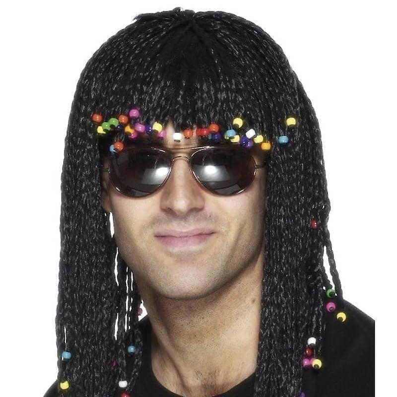 Braided Wig Adult Black 42071