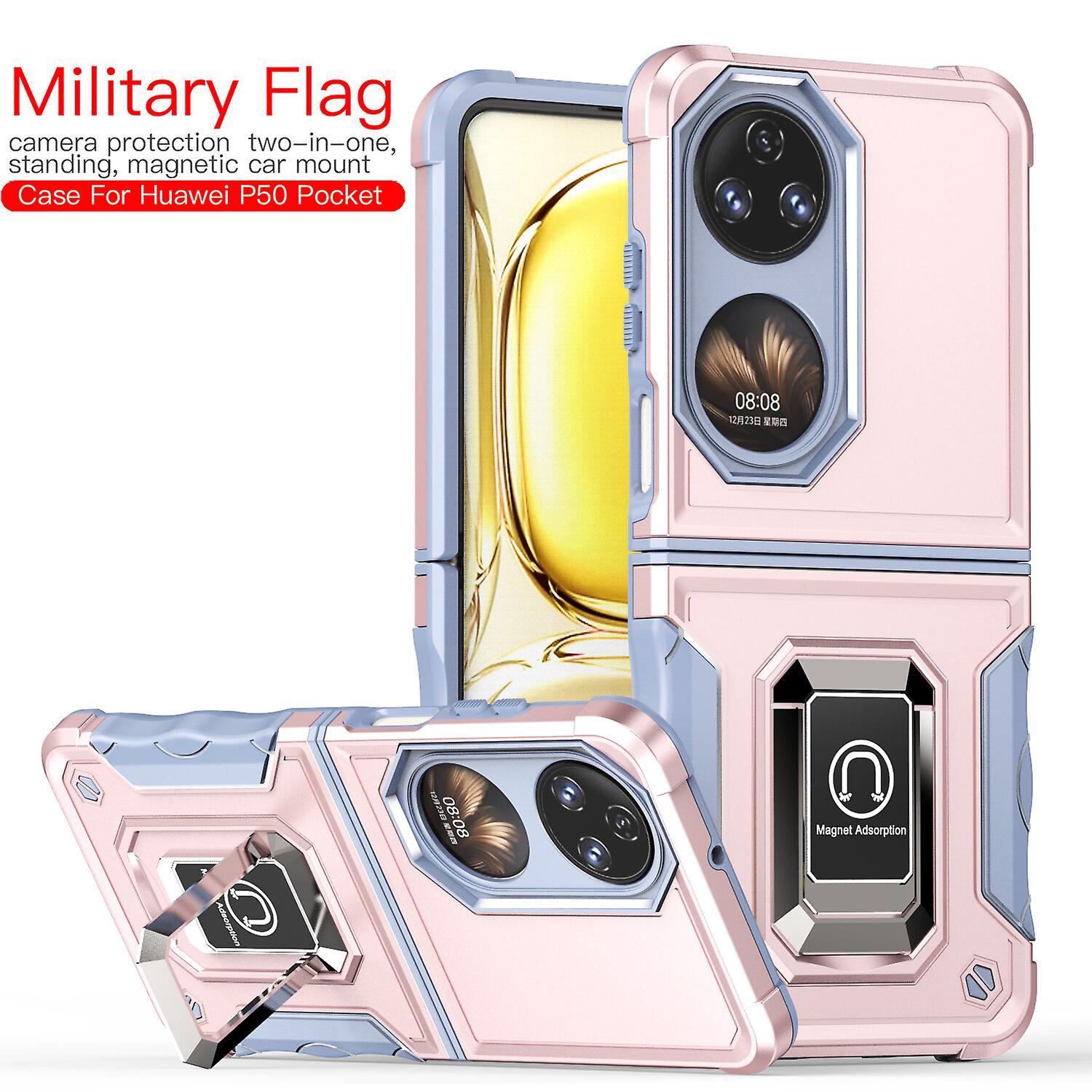 Case for Huawei P50 Pocket Shockproof Magnetic With Ring Holder