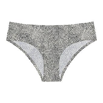 Veeki Womens Seamless Underwear No Show Panties Soft Stretch Hipster Bikini Underwears 3-Pack, White Leopard, L