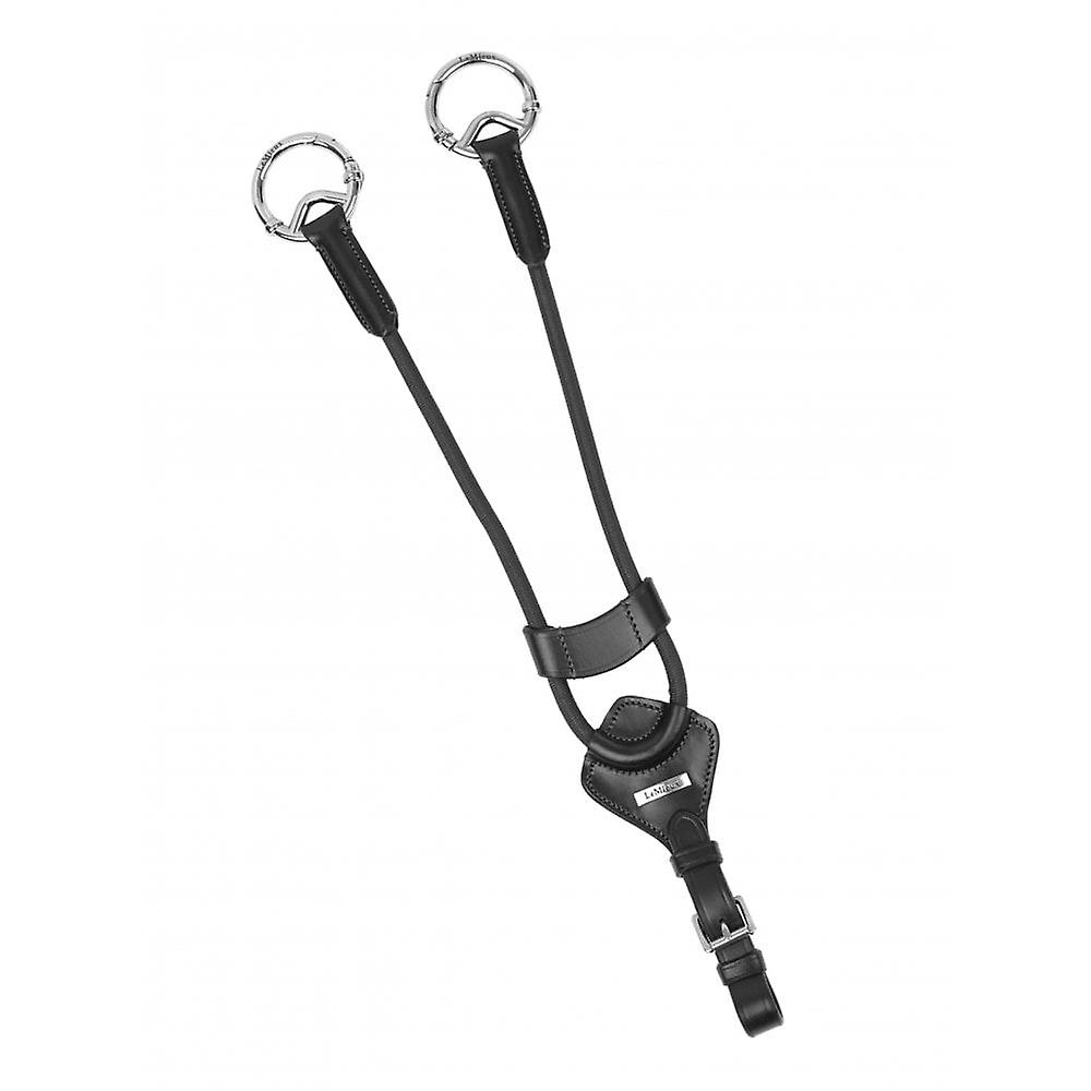 LeMieux Lemieux Elasticated Martingale Attachment - Black/silver