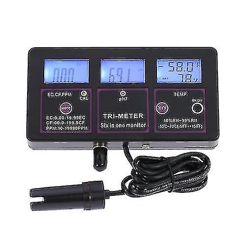 New Professional 6 In 1 Multi-parameter Water Testing Meter Digital Lcd Multi-function Water Quality
