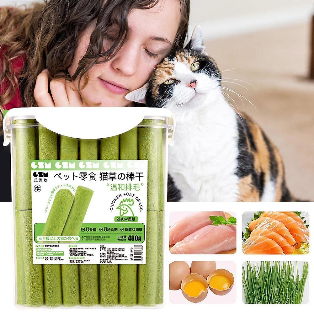 Cat Grass Teething Stick Cat Grass Teething Stick Cuddles and Meow Teeth Clean