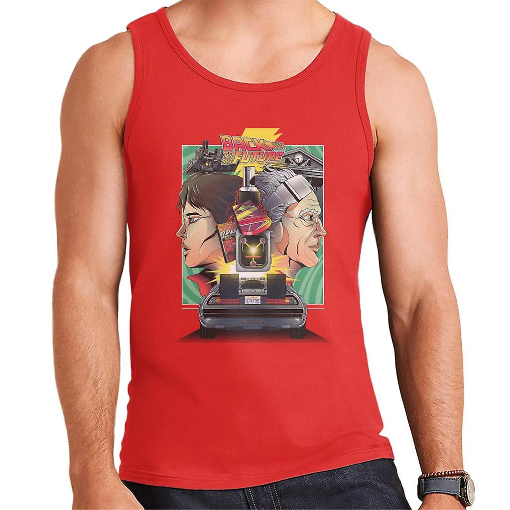 Back to the Future Doc Vs Marty Men's Vest