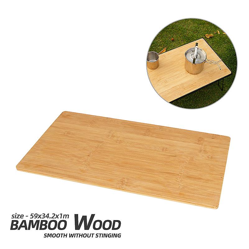 Outdoor Folding Mesh Table Bamboo Board Dining Table Camping Portable Barbecue Table Camping Tableware Drain Rack Folding Table