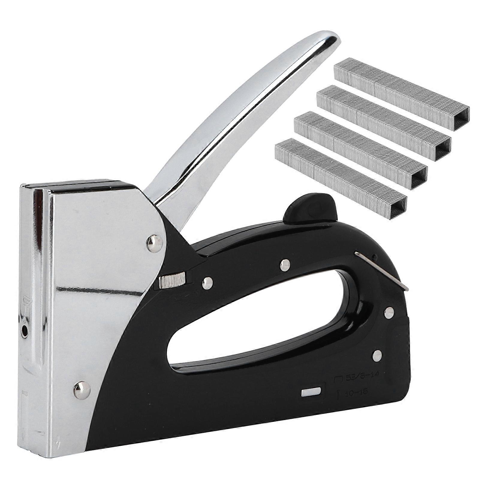 Staple Gun Effortless Practical Removal Function Convenient Manual Nail Gun with 800 Staple for Decoration