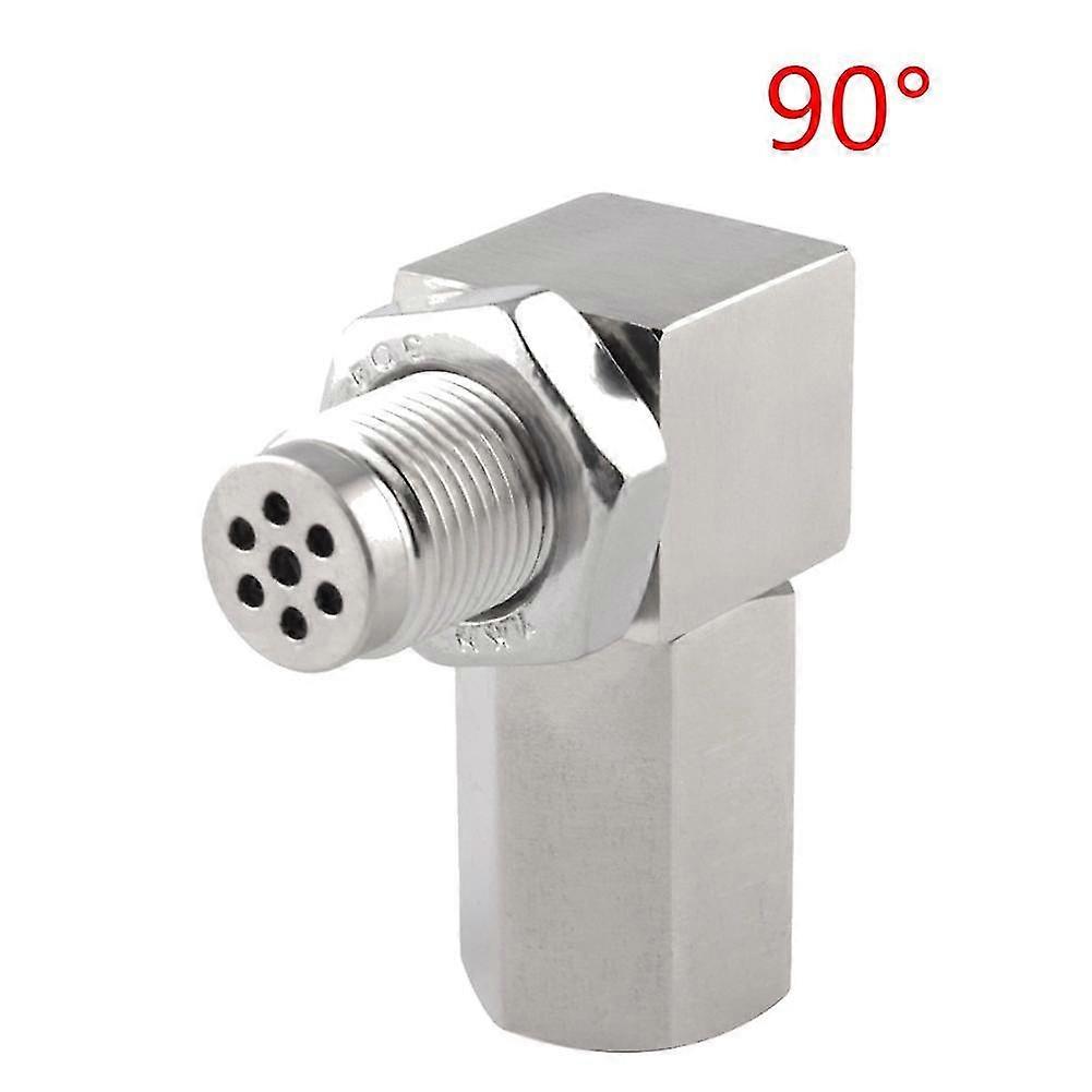Universal Oxygen O2 Sensor M18x1.5 Extender Spacer Adapter 45/90 Degree Stainless Steel Cel Eliminat