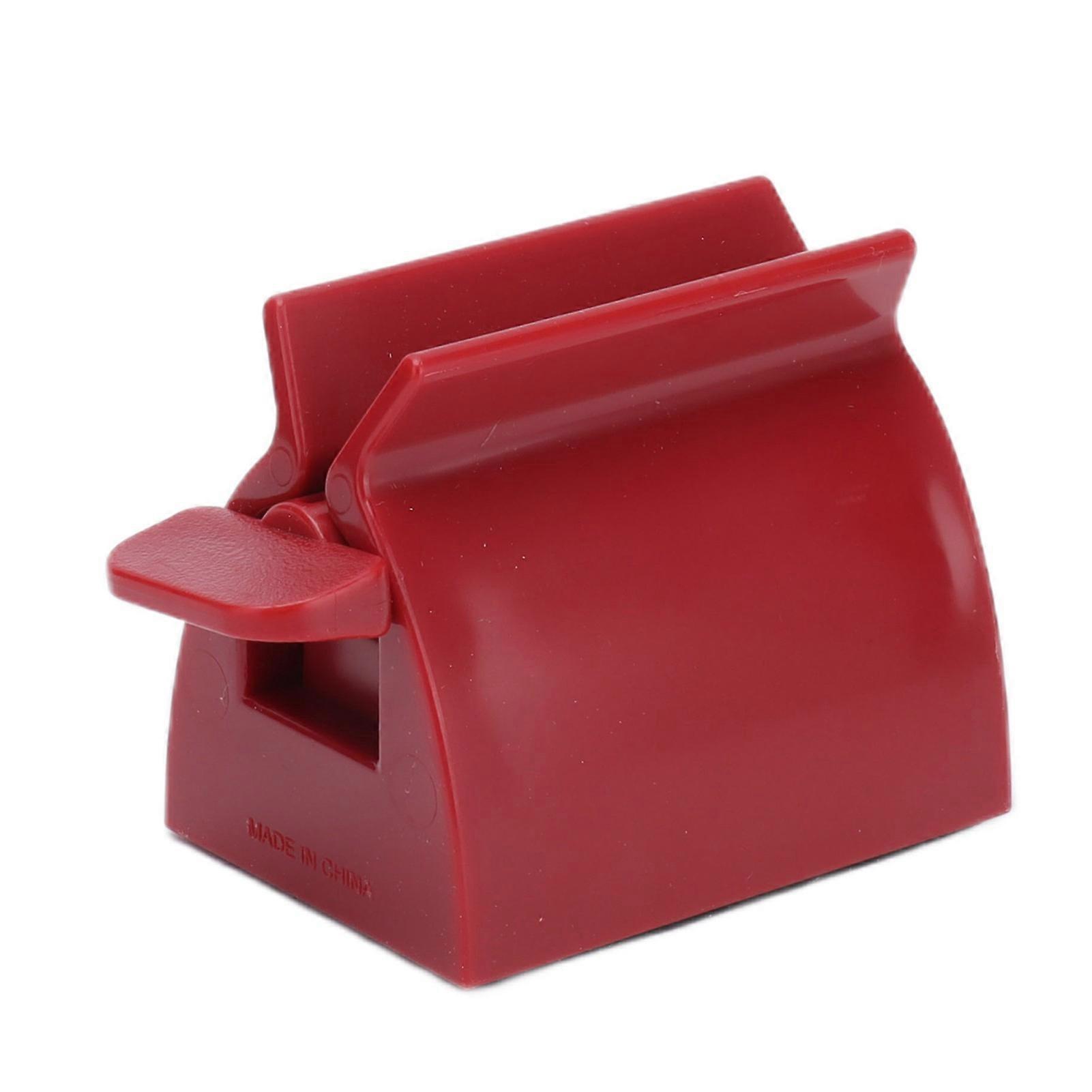 Manual Toothpaste Squeezer Abs Plastic Clip On Automatic Toothpaste Tube Squeezer For Home Bathroomred