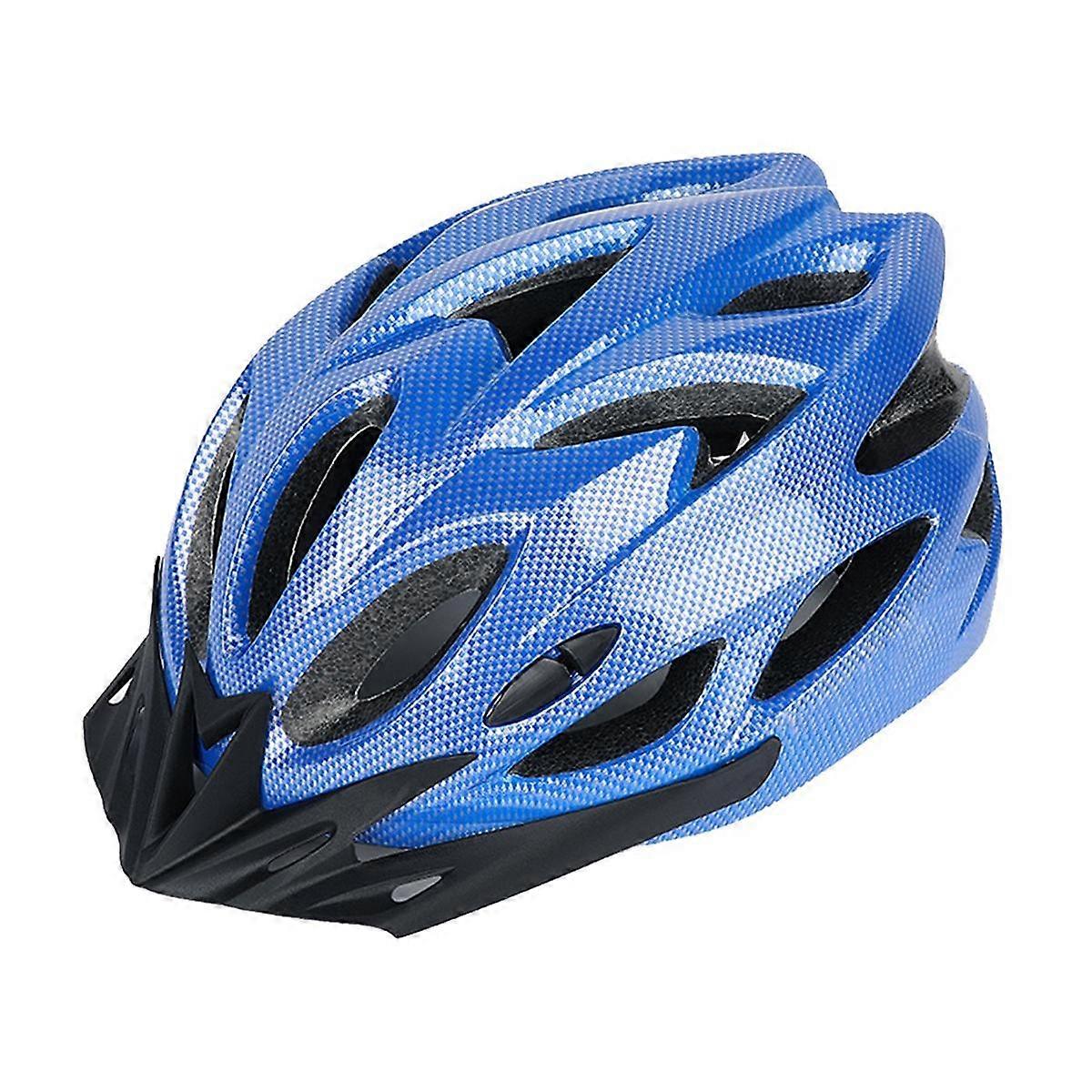 Adult Bike Helmet, Light Microshell, Men and Women, Fit Adjustment Suggested Fit 57-63cm for Cycling Outdoors Blue
