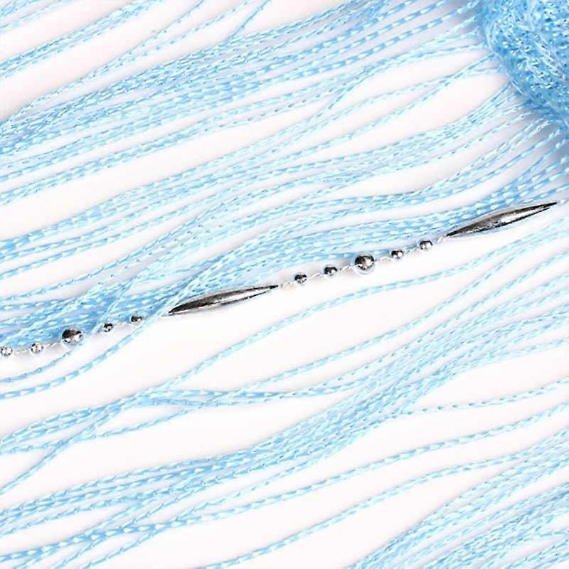 1x2m Romantic Solid Color Fringe Beads Chain Door Curtain  String Drape