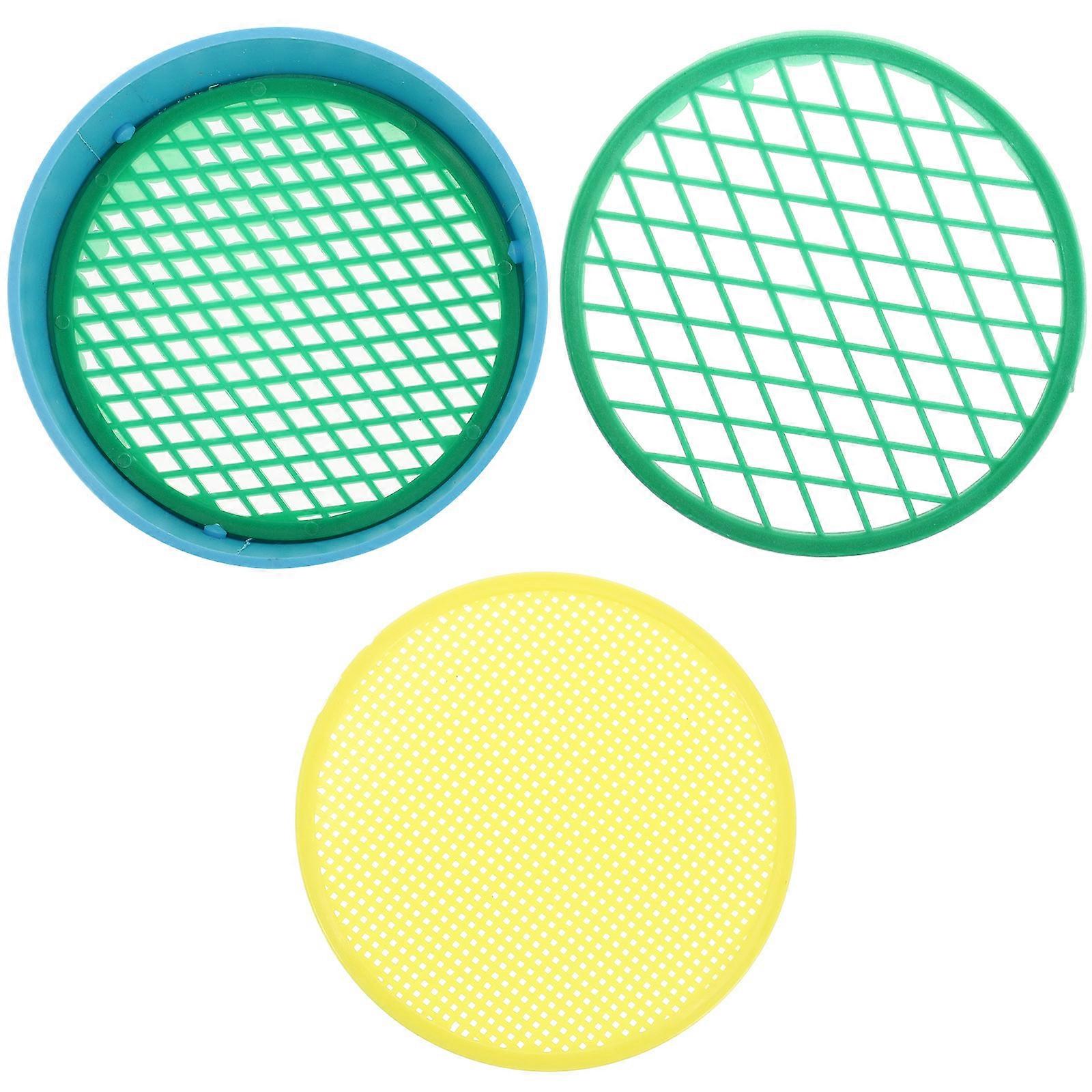 4Pcs Handheld Sand Sifter Plastic Sand Sifter Colorful Sand Sieves Toys