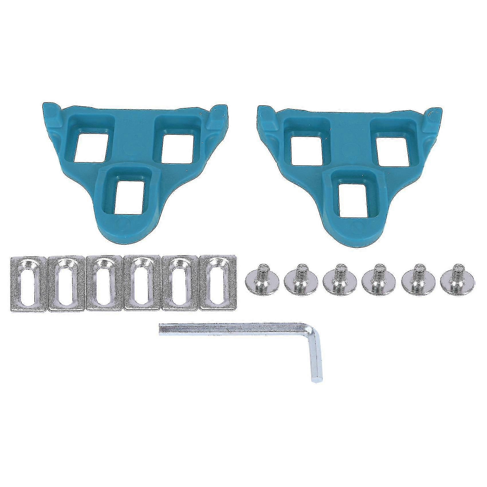 6 Rennrad-Cleats Set Selbstsichernde Fahrradpedale Lock Cleats für Spd System Schuhe Float Radfahren