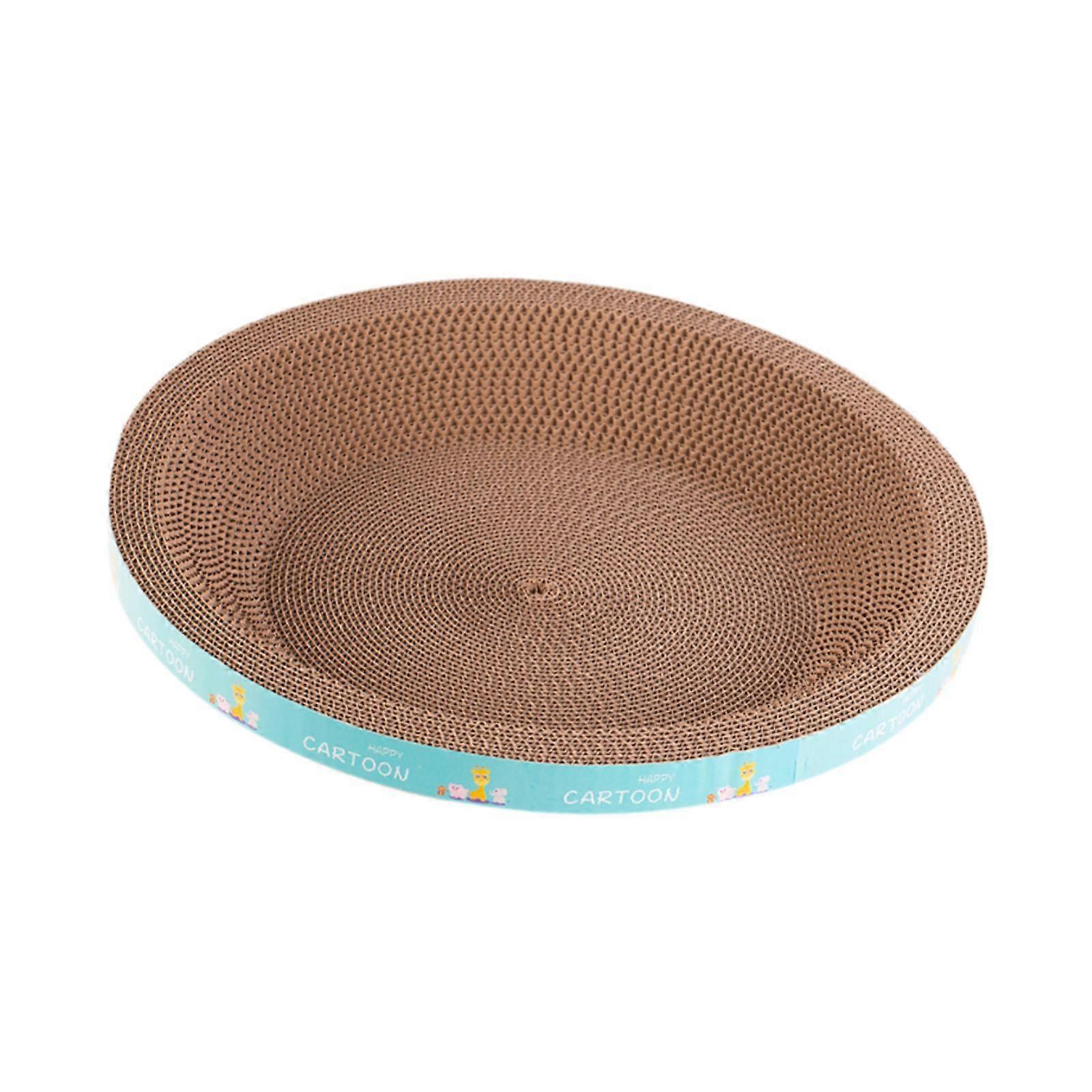 Cardboard Cat Scratcher Bed Grinding Claw Scratch Pad Nest Exercise Sleeping Round Small