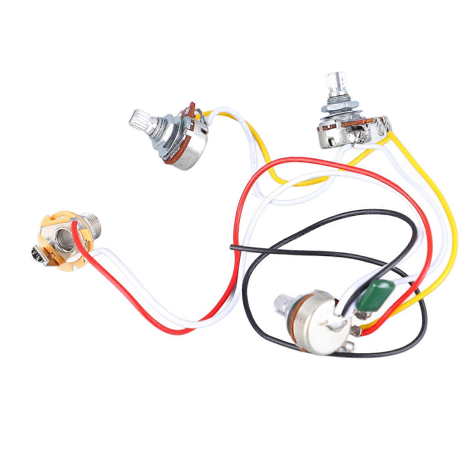 Bas Potentiometer Kabelboom 500K Toon Volume Controller Instrument Accessoire