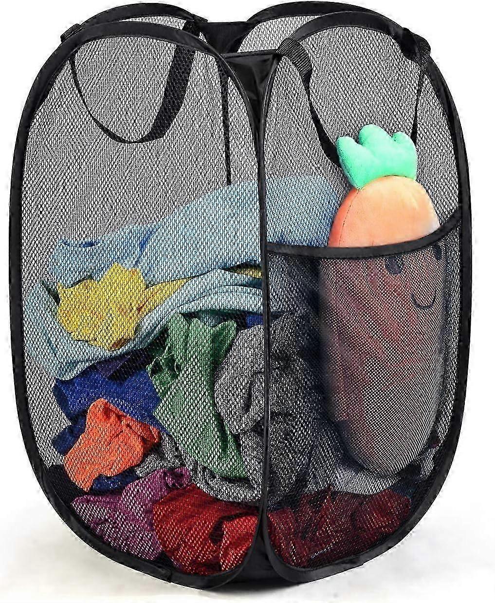 Laundry Bin Bag Foldable Dirty Laundry Hamper - Laundry Hamper Storage Basket with Handle 60 x 34 x