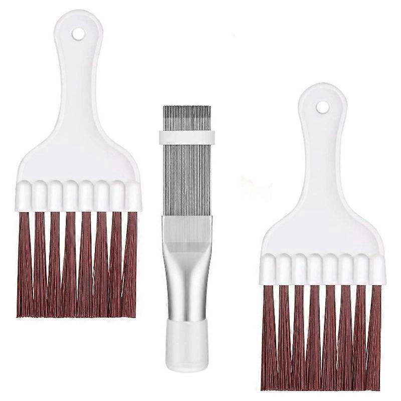Air Conditioner Condenser Fin Comb Refrigerator Coil Cleaning Whisk Brush Kit