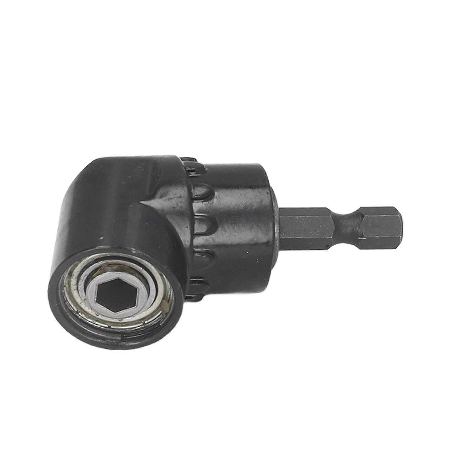 Right Angle Drill Adapter Attachment 1/4in Hex Shank Angled Bit Holder Accessory