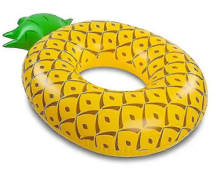 Giant Inflatable Pineapple Pool Float - Floaties For Adults Swim Inner Tube Fruit Pool Float Swimming Ring Pool Float(1pcs,Yellow)