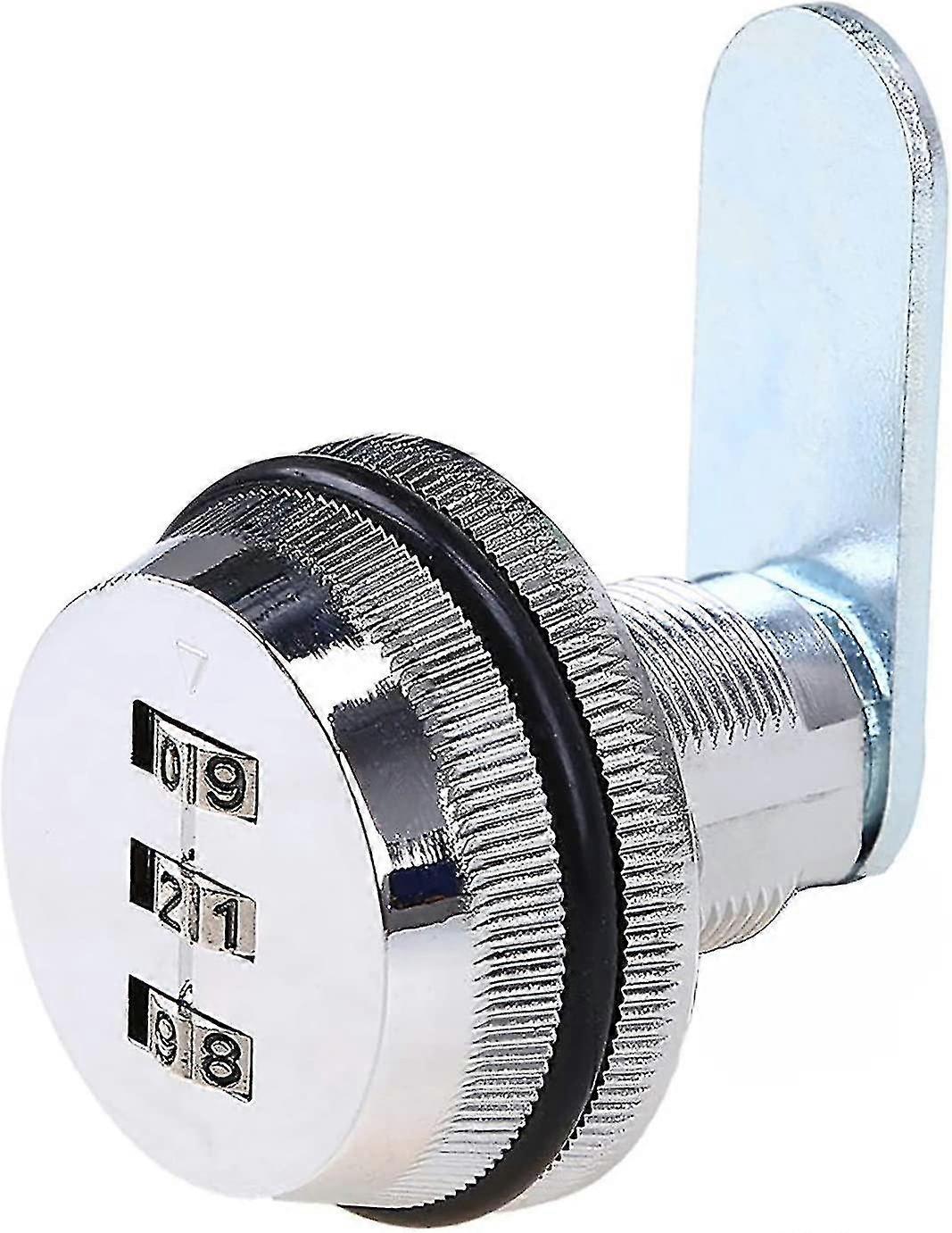 Code Lock Coded Drawer Cabinet Lock Digital Mechanical 3 Digit Combination Code Zinc Alloy For Cabinet Cupboard Drawer Mailbox (0.5-10mm)