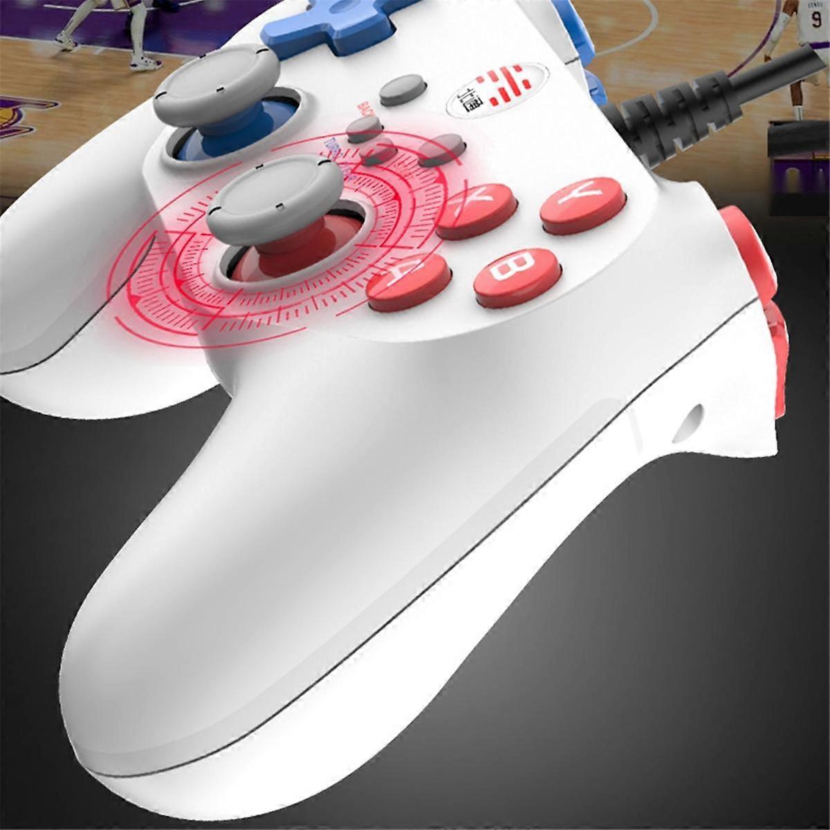 for NBA2K2020 Computer Version of the Gamepad USB TV Home Live Soccer Double Steam Handle,B