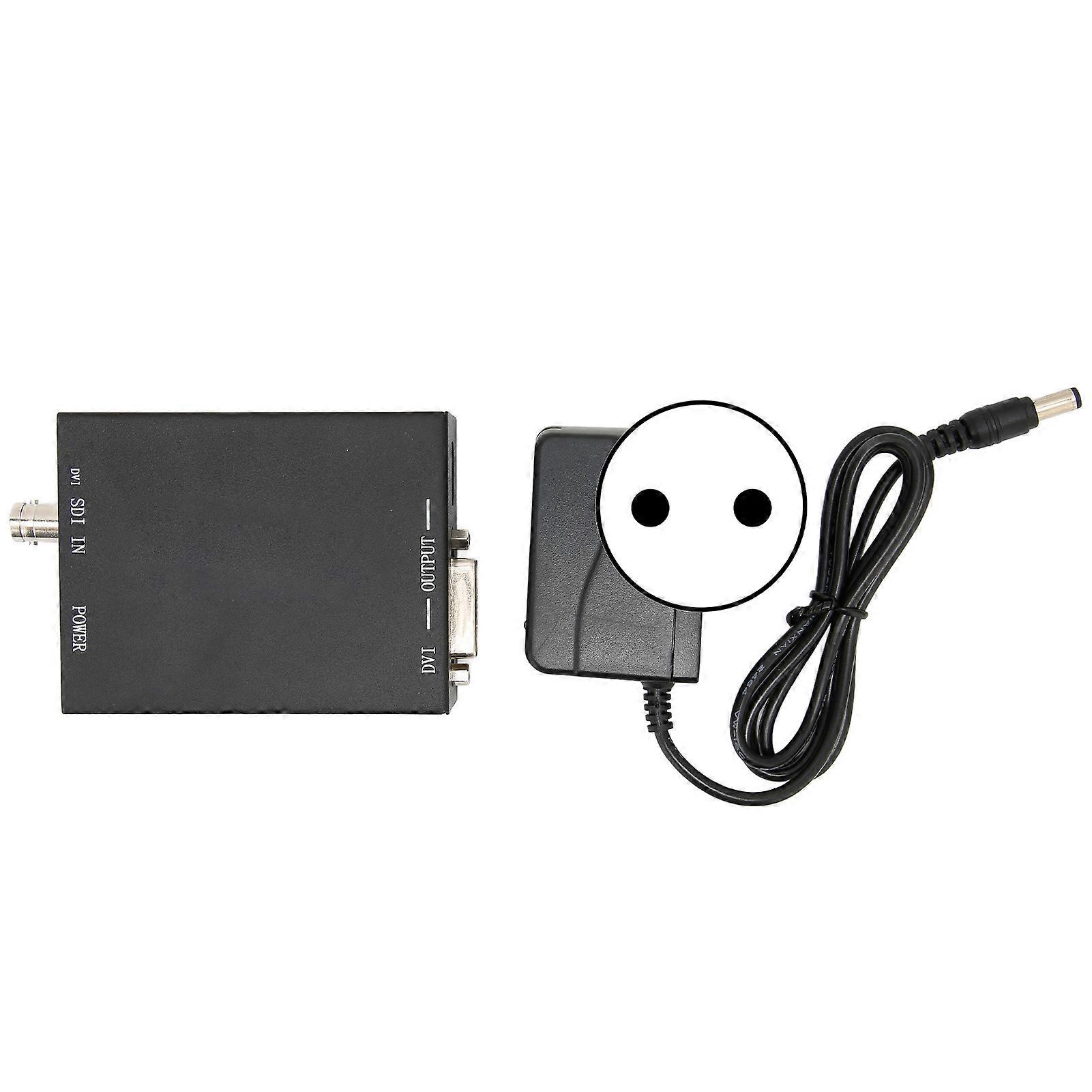 A8 SDI to HD Multimedia Interface Converter HD 1080P SDI to DVI Converter Supports HDSDI 3GSDI Signals AC 100240V(EU Plug ) NO.6493