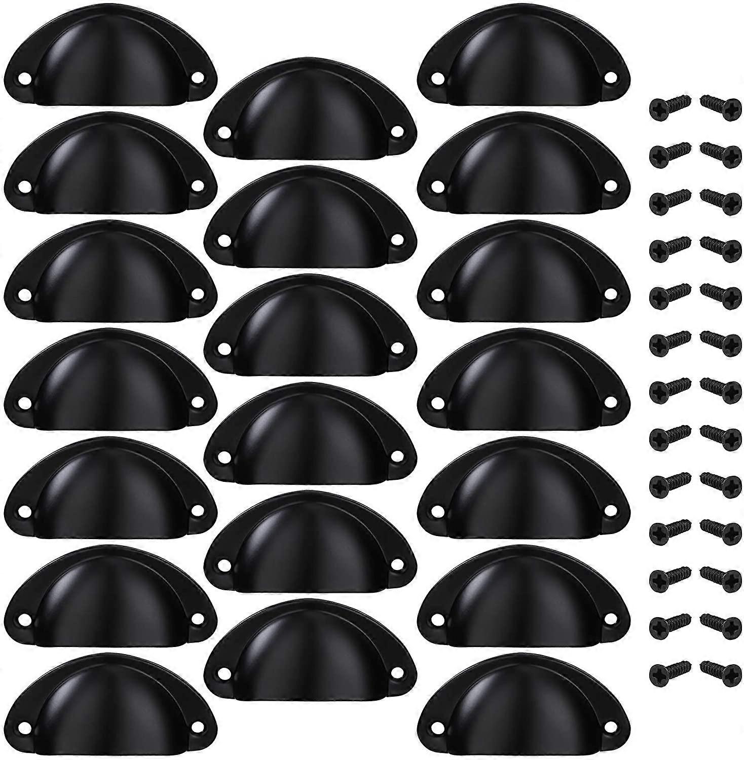 Shell Handle Vintage Handles Black Cabinet Drawer Handle With Screws For Cabinet Drawers