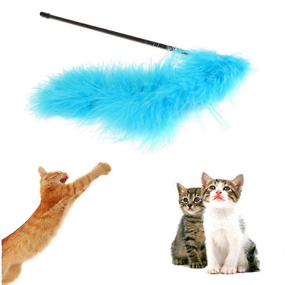 Cat Feather Stick Wire Chaser Wand Toy