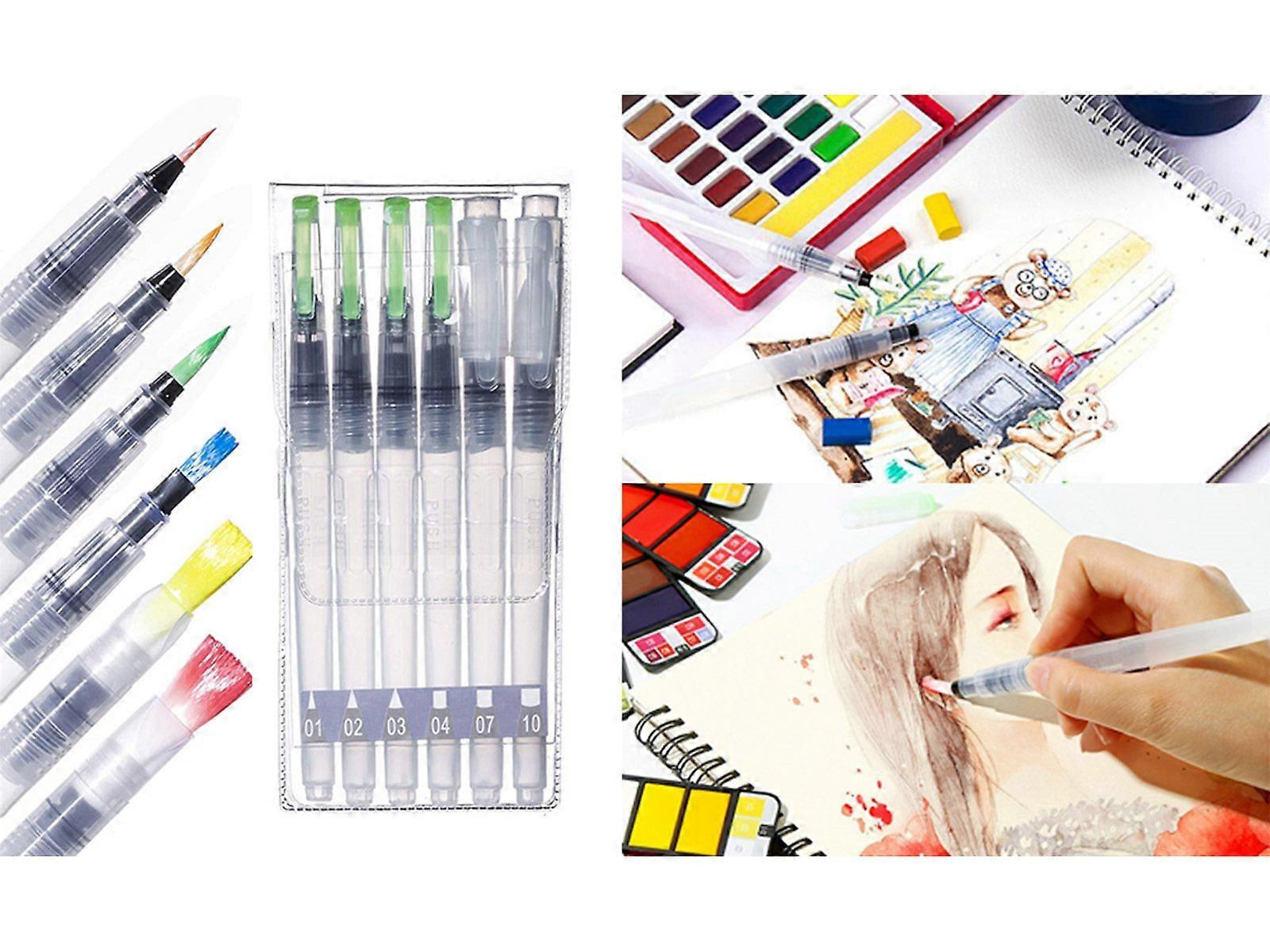 6Pcs Aqua Painting Brushes Set