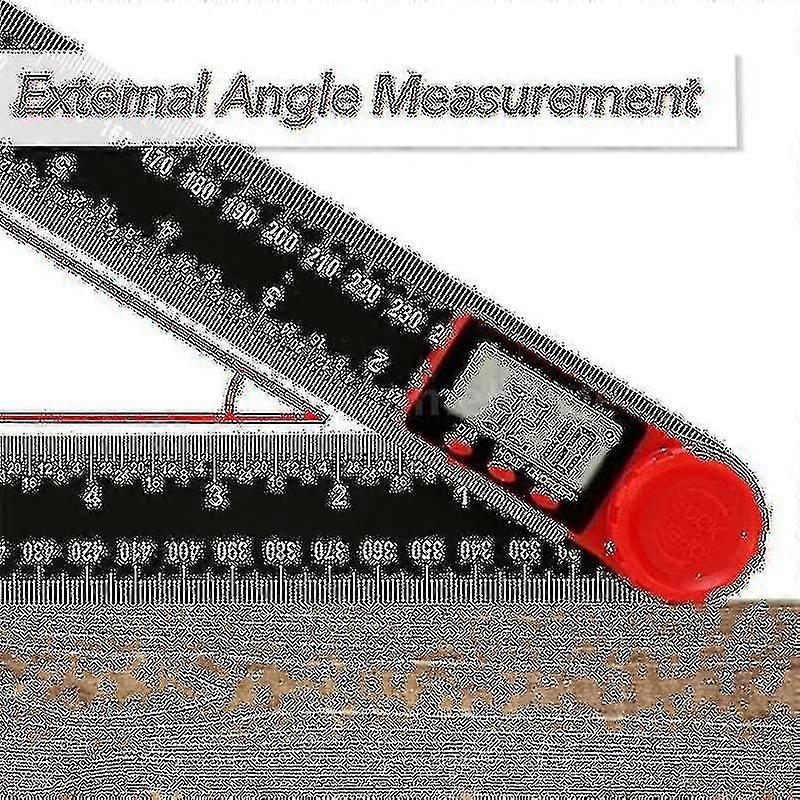 200mm Digital Instrument Incmeter Digital Scale Electronic Goniometer Protractor Red