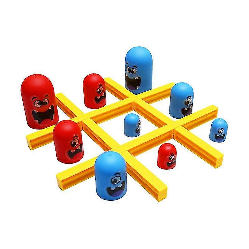 Big Eat Small Tic Tac Toe Board Game, 2 Player Blue Red Gobblet Gobblers Board Game Surprise Tic Tac Toe Family Games To Play And Classic Game Home De