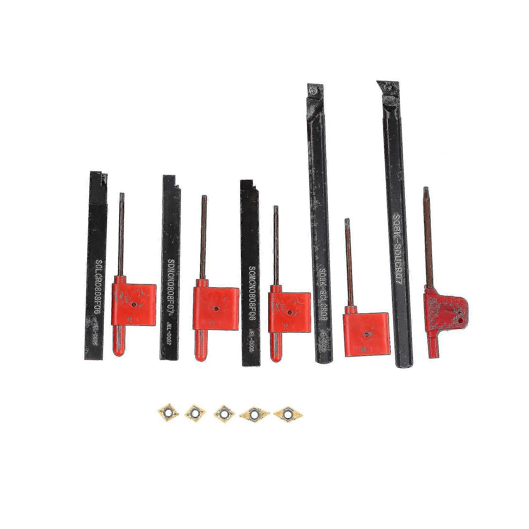 8mm Shank Indexable Lathe Turning Tool Holder With Carbide Inserts