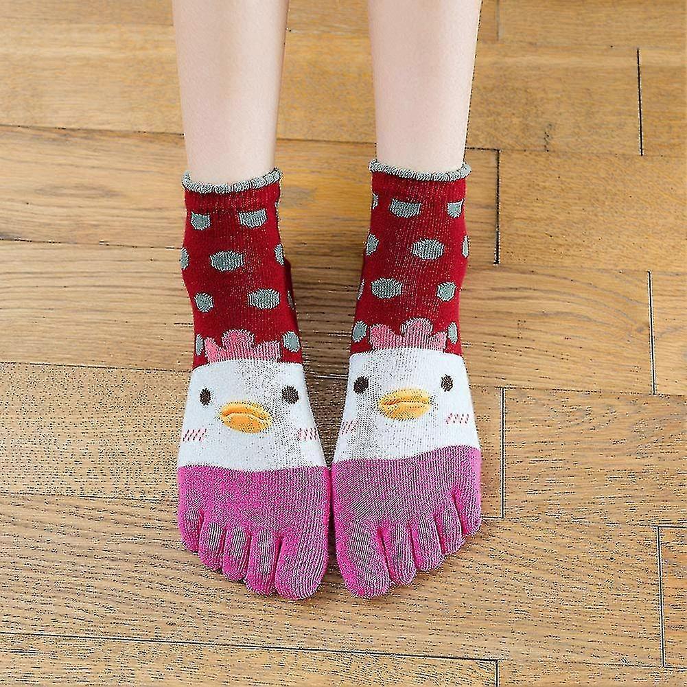 Toe Socks For Women Five Finger Socks Cotton Ankle Sock With Toes