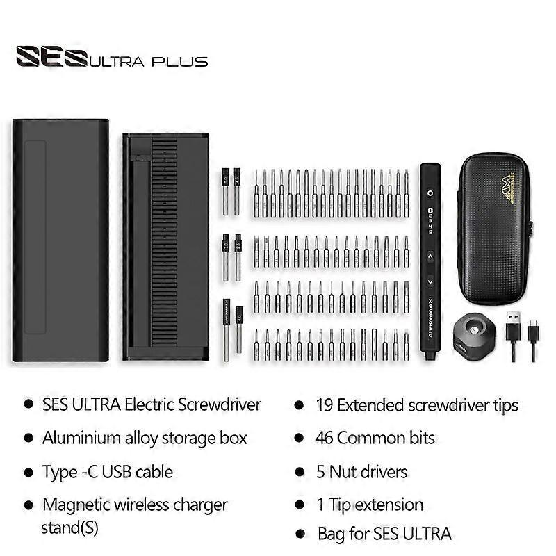 ARROWMAX Professional Precision Electric Screwdriver Set (SES Ultra) Adjustable Torque Rechargeable Cordless Screwdrivers New