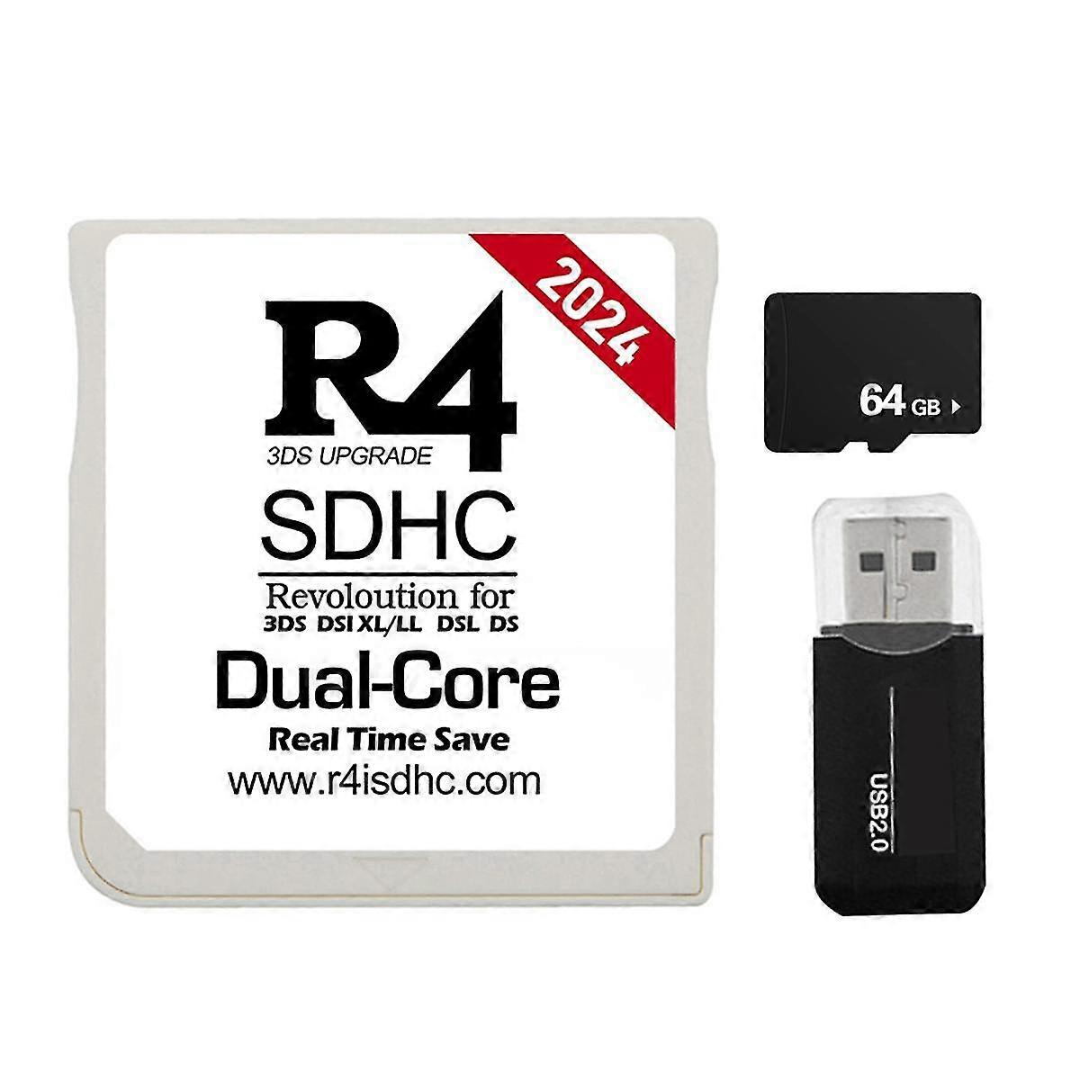 2024 R4 Karte R4 Sdhc Adapter Flash Card 64g 6000-in-1 für Dsl Xl/ll Secure Digital Memory Card D