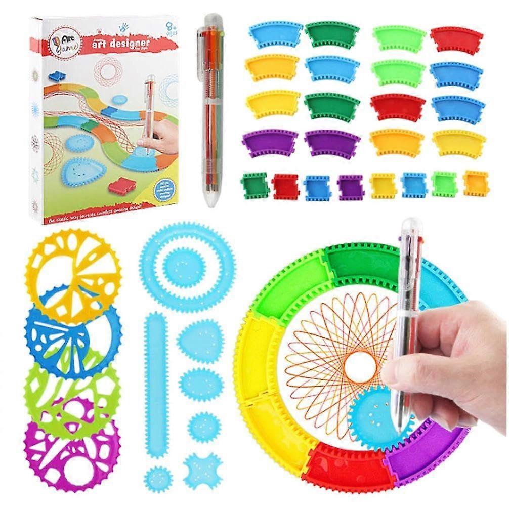 Spirograph Design Set  Multicolored Professional Art Tool for Drawing & Painting