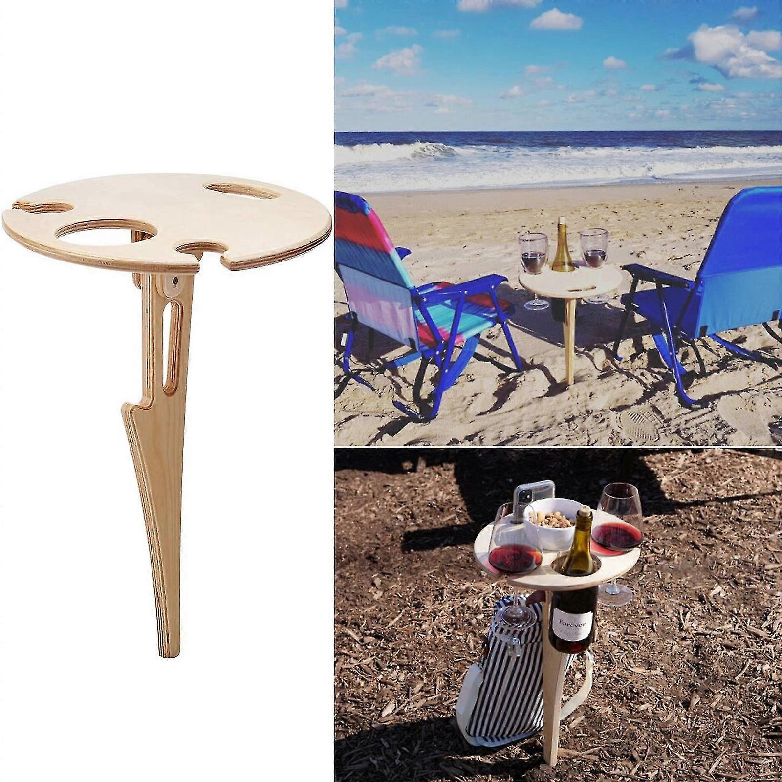 Folding Table For Outdoor Use, Wood Picnic Table, Mini Folding Table